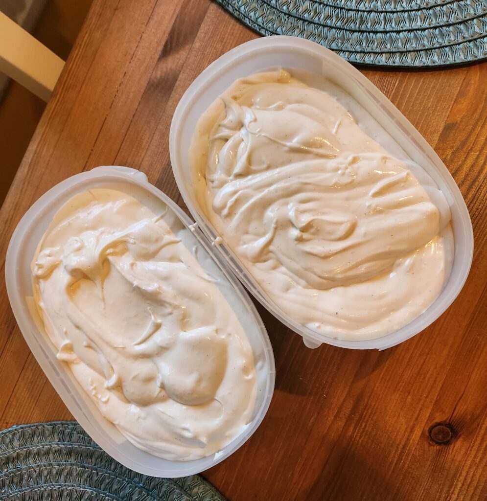 Itse tehty jäätelö