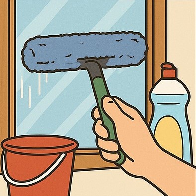 Ikkunoiden pesu