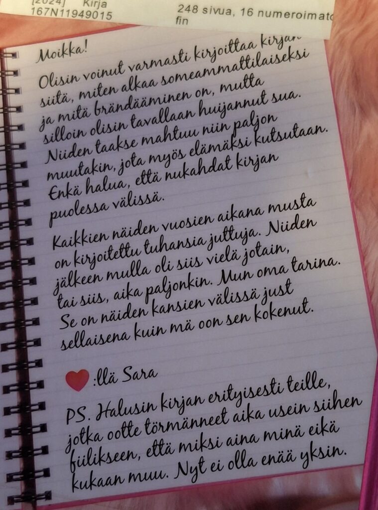 Oliks sulla vielä jotain?