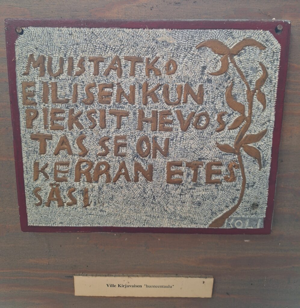 Vuolukivimuseossa Nunnanlahden Kivikeskuksessa